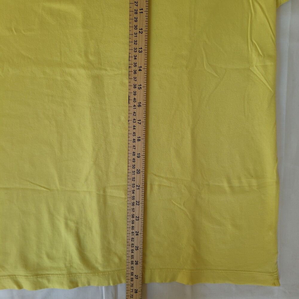 Patagonia Polo Shirt Mens XL Yellow Organic Cotton Short Sleeve Fish Logo - Picture 5 of 8